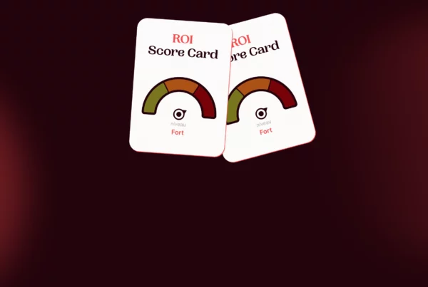 Two cards with ROI score
